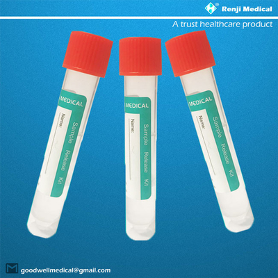 tubo da coleção de espécime de 60x48x35cm, tubo estéril novo do cotonete de Coronavirus