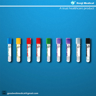 Tubo descartável 5ml 7ml da coleção do sangue do vácuo da aprovação do GV MSDS