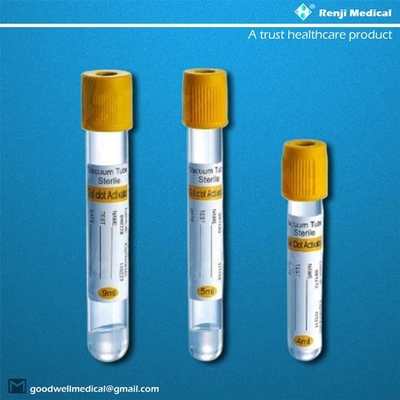 Certificação descartável transparente do CE do tubo da coleção do sangue do vácuo
