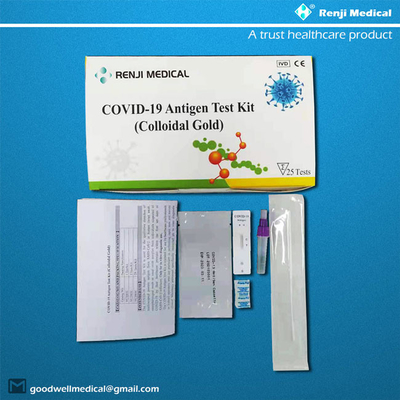 Teste Kit Colloidal Gold Immunochromatography da casa de Renji Medical SARS-CoV-2