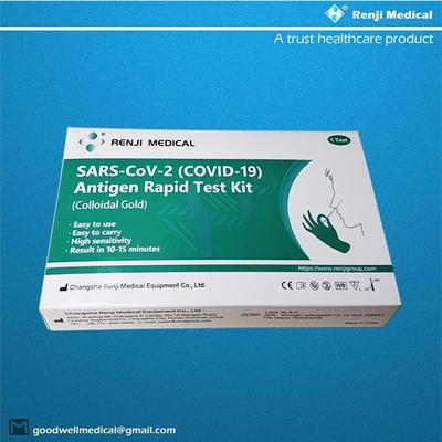 Jogo de Renji Medical Antigen Rapid Test, certificação rápida do GV da gaveta do teste de Igm do cotonete nasal