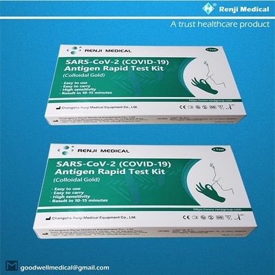 Jogo de Renji Medical Antigen Rapid Test, certificação rápida do GV da gaveta do teste de Igm do cotonete nasal