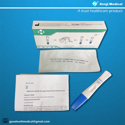 Um teste rápido Kit Colloidal Gold Type For COVID 19 do antígeno da etapa