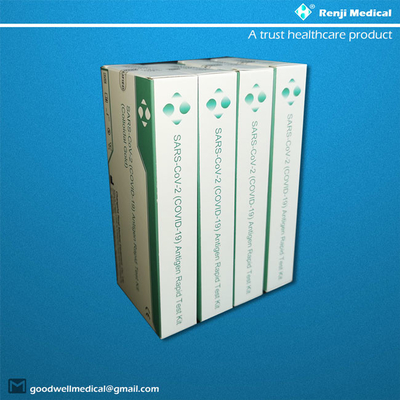 Jogo do teste de Renji Medical Home Rapid Antigen com certificação nasal do cotonete ISO13485