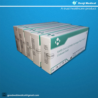 Jogo do teste de Renji Medical Home Rapid Antigen com certificação nasal do cotonete ISO13485