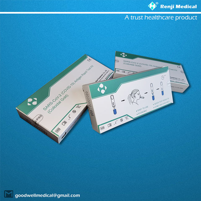 Jogo de teste rápido do antígeno SARS-CoV-2, detecção Kit Colloidal Gold de Covid