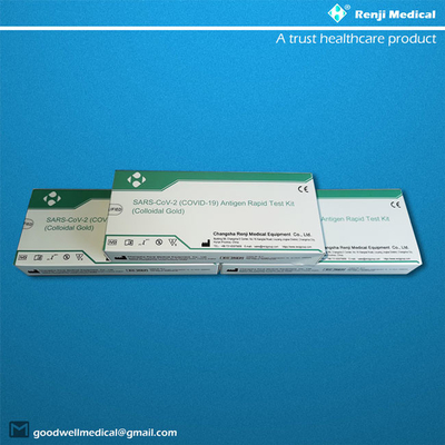 Jogo de teste rápido do antígeno SARS-CoV-2, detecção Kit Colloidal Gold de Covid