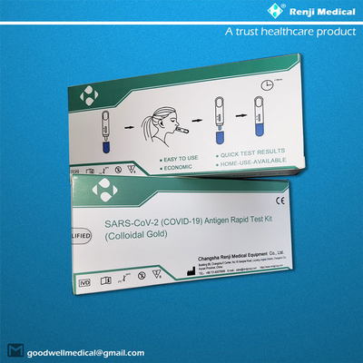 5 grupos/testes rápidos Kit With Nasopharyngeal Swabs da caixa COVID 19