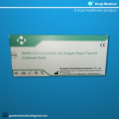 5 grupos/testes rápidos Kit With Nasopharyngeal Swabs da caixa COVID 19