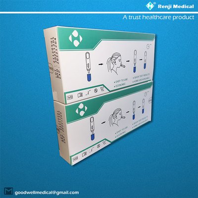 Jogo do teste de Renji Medical Home Rapid Antigen com certificação nasal do cotonete ISO13485