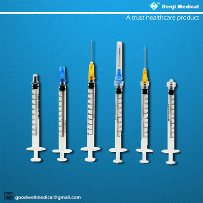 Seringa médica descartável dos materiais de consumo de CE/ISO com volume da agulha 1ml