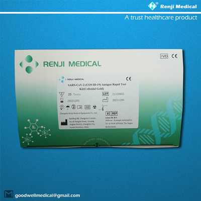 Ouro coloidal do jogo do teste do antígeno de Renji para o hospital/laboratório