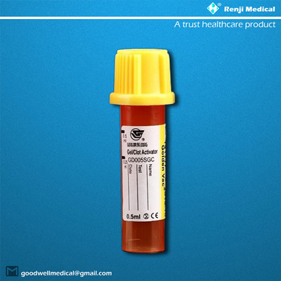esterilização pediatra do óxido de etileno dos tubos da coleção do sangue de 15×46mm