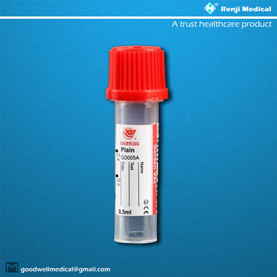 esterilização pediatra do óxido de etileno dos tubos da coleção do sangue de 15×46mm