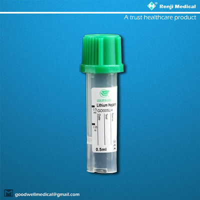 Tubo 0.25ml/0.5ml da coleção do sangue dos PP micro para bebês recém-nascidos
