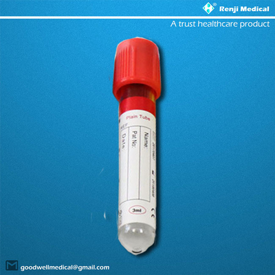 Aprovação descartável transparente do CE do tubo ISO13485 da coleção do sangue do vácuo
