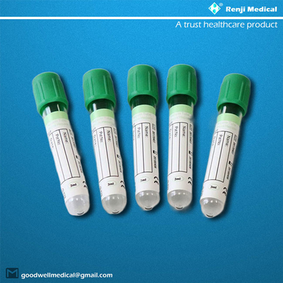 Aprovação descartável transparente do CE do tubo ISO13485 da coleção do sangue do vácuo