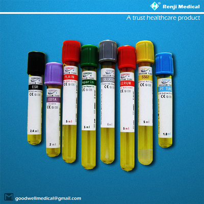 Tubo de Renji Disposable Vacuum Blood Collection, tubo de ensaio da glicose 3min