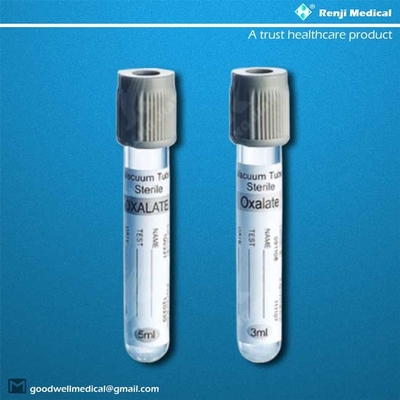 Tubo de Renji Disposable Vacuum Blood Collection, tubo de ensaio da glicose 3min