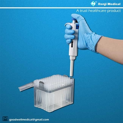 Pontas universais transparentes da pipeta compatíveis com 1000ul Pipettors
