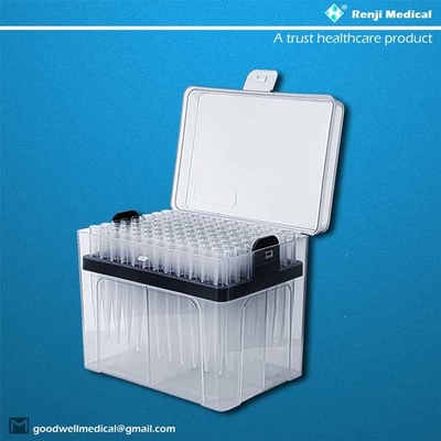 Pontas universais transparentes da pipeta compatíveis com 1000ul Pipettors