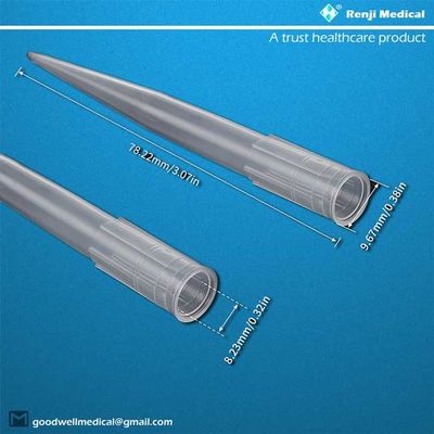 Certificação material do CE de Renji Sterile Pipette Tips Polypropylene
