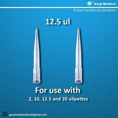 Certificação material do CE de Renji Sterile Pipette Tips Polypropylene